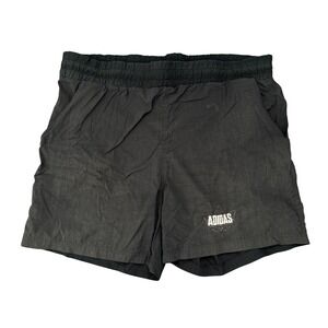 Vintage 90s Adidas Men Black Nylon Trefoil Logo Athletic Shorts Size L CA00411